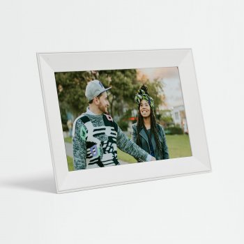 Carver White Digital Picture frame
